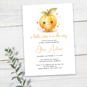 Invitation Une petite ville est sur le Baby shower Way