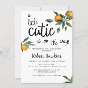 Invitation Une petite ville est sur le Baby shower Way