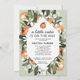 Invitation Une petite ville est sur le chemin de Baby shower