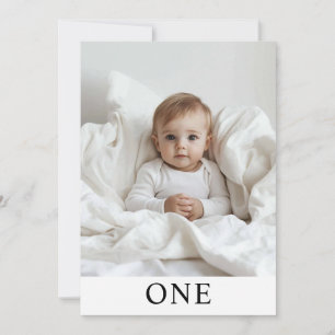 Invitation Une photo Ma première année Personnalisé