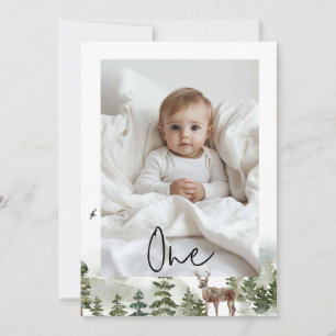 Invitation Une photo Ma première année Personnalisé