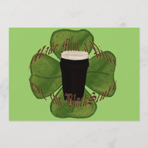 Invitation Une pinte du truc noir