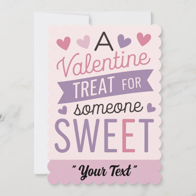 Invitation Une Saint-Valentin Pour Une Bonne Saint Valentin (Devant)