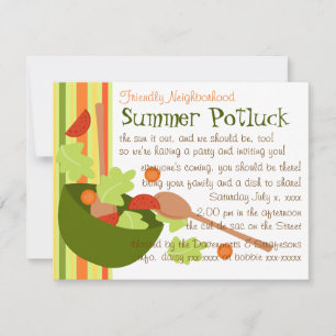 Invitation Une salade amusante et délicieuse