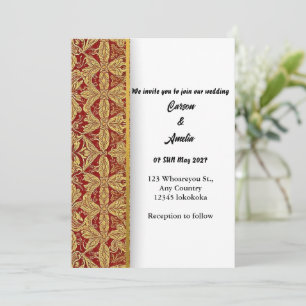 Invitation « Une sérénade d'amour dans chaque détail »