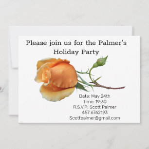 Invitation Une seule bouture de rose