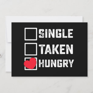 Invitation Une seule prise faim drôle Saint-Valentin