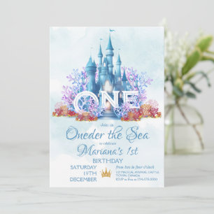 Invitation Une Sirène D'Anniversaire De La Mer