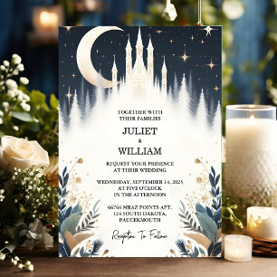 Invitation Une Sorcière rêve magique Stars mystiques Mariage