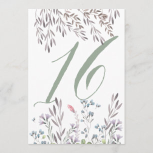 Invitation Une table de mariage aux fleurs sauvages n° 16 rec