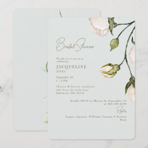 Invitation Une touche de Fête des mariées botanique de Sage B