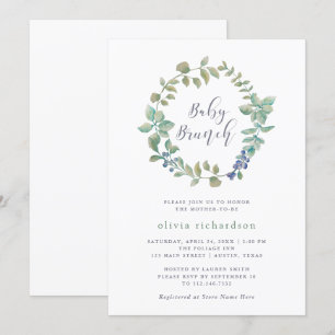 Invitation Une verdure délicieuse  Bébé Brunch