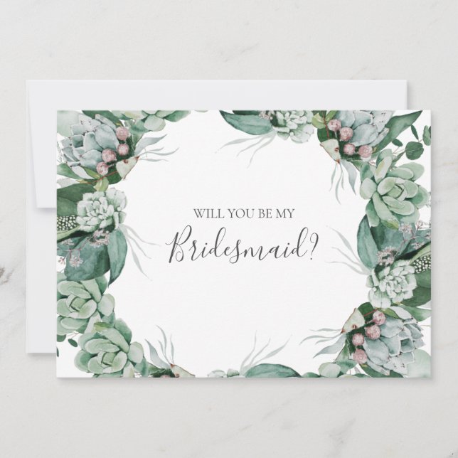 Invitation Une verdure succulente | Fiche de proposition de B (Devant)