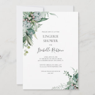 Invitation Une verdure succulente   Lingerie Shower Invitatio