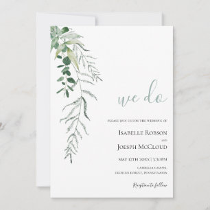 Invitation Une verdure succulente   Sage Green Nous faisons M