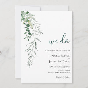 Invitation Une verdure succulente Vert foncé Nous faisons M