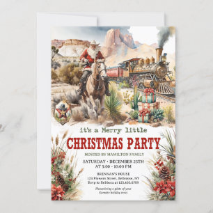 Invitation Une véritable aventure de cowboy à Père Noël Ouest