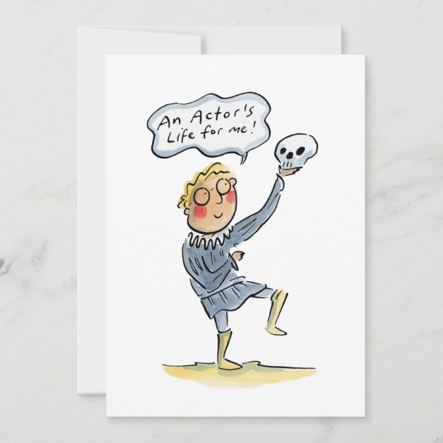 Invitation Une vie d'acteur pour moi ! (Devant)