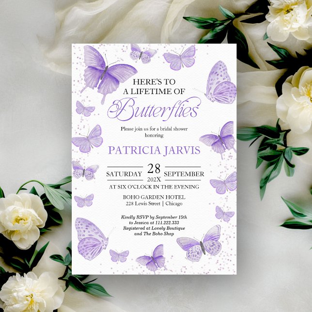 Invitation Une vie de papillons Fête de mariage (Créateur téléchargé)