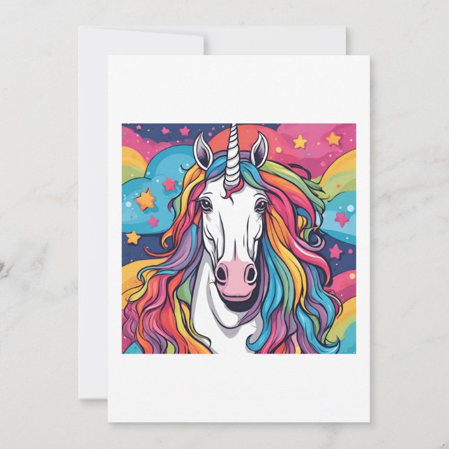 Invitation unicorn (Devant)