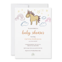 Unicorn Baby shower genre neutre