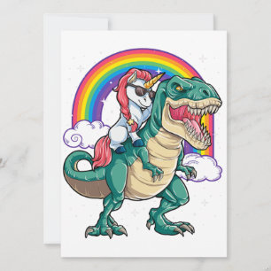 Invitation Unicorn équitation T rex Dinosaur garçons Filles H