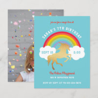 Unicorne neutre genre Rainbow Birthday Party