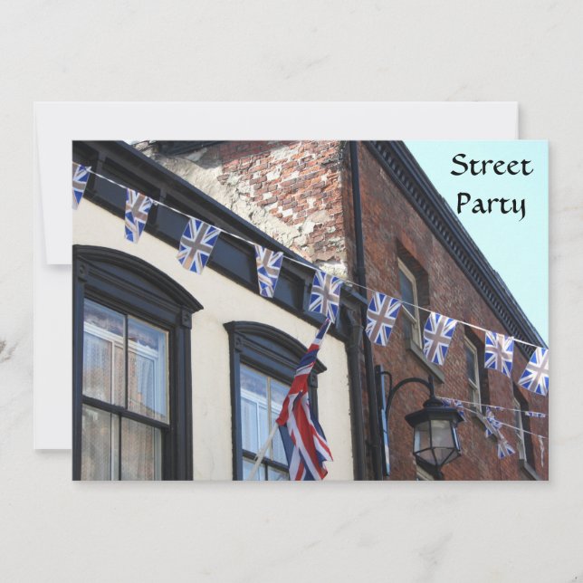 Invitation Union Jack Buntings (Devant)