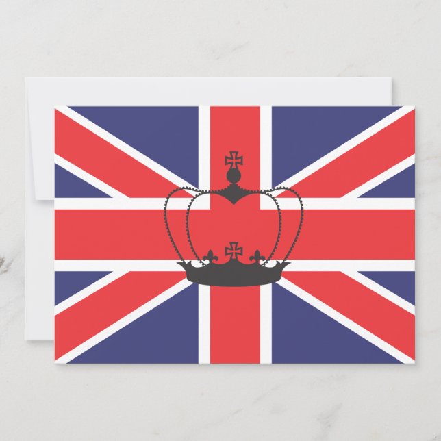 Invitation Union Jack Flag (Devant)