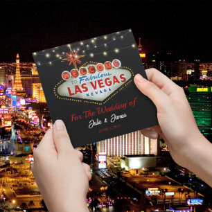Invitation unique de Las Vegas Mariage ou de fête