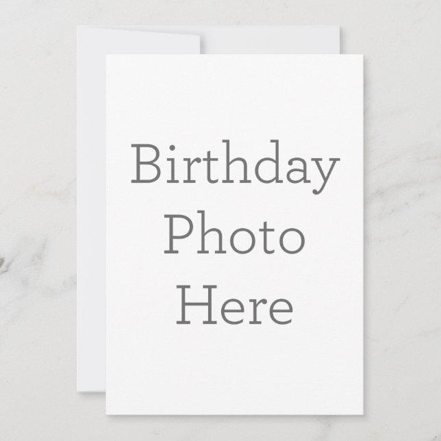 Invitation unique de photo d'anniversaire (Devant)