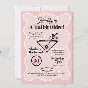 Invitation unique Martini Party 30e