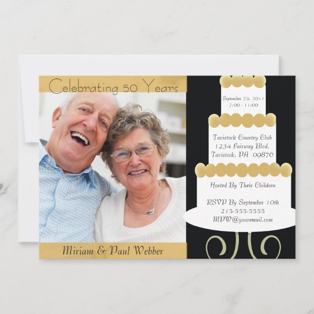 Invitation unique pour une fête d'anniversaire de  (Devant)