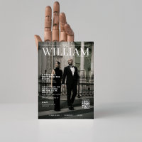 Unique QR code magazine couverture photo mariage