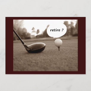 INVITATION "UNIQUE RETRAITE PARTY" (GOLF STYLE)