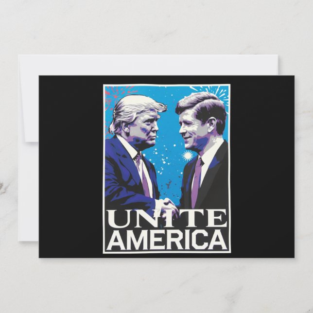 Invitation Unir l'Amérique Icône Trump  (Devant)