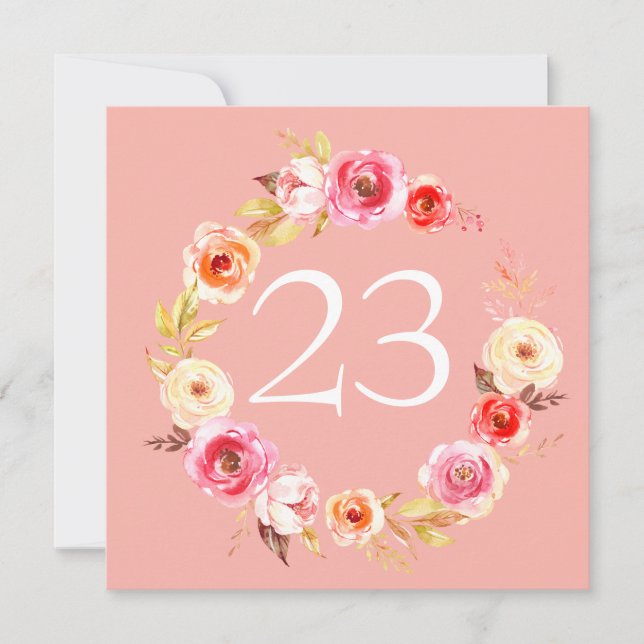 Invitation Unité rose (Devant)