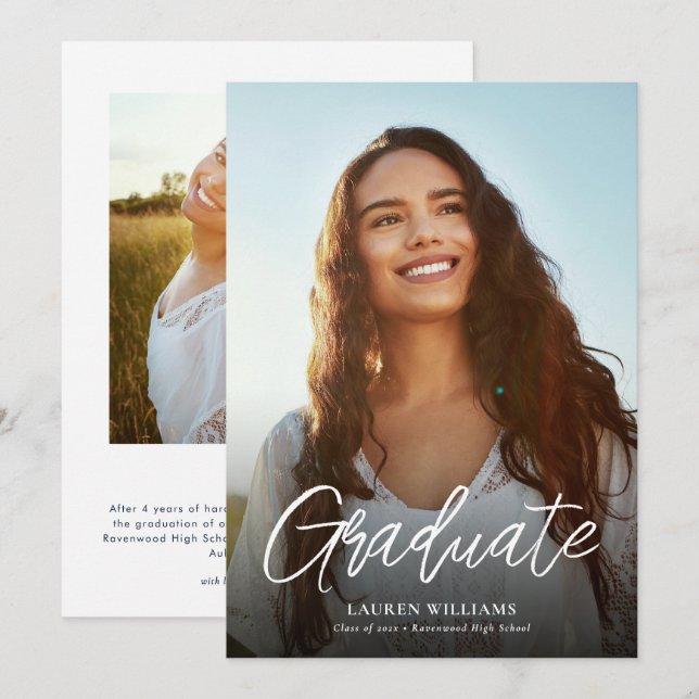 Invitation Université d'Auburn | Future Auburn Grad (Devant / Derrière)