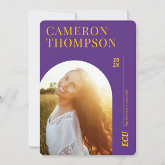 Invitation Université de Caroline de l'Est | Logo de l'écu