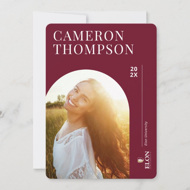 Invitation Université Elon (Devant)