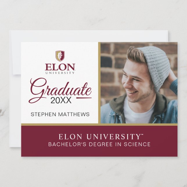 Invitation Université Elon (Devant)