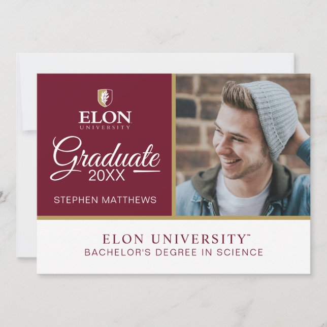 Invitation Université Elon (Devant)