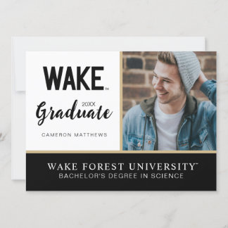 Invitation Université Wake Forest | Marque verbale Wake