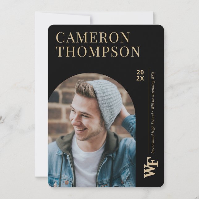 Invitation Université Wake Forest | WF (Devant)