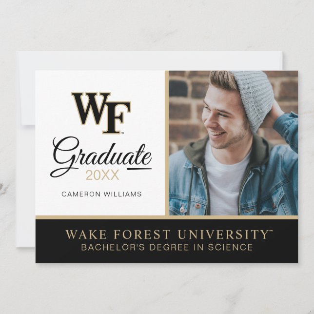 Invitation Université Wake Forest | WF (Devant)