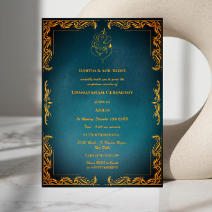 Invitation Upanayanam aka cérémonie du Janeu, le fil sacré hi