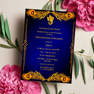 Invitation Upanayanam aka cérémonie hindou du fil sacré Janeu