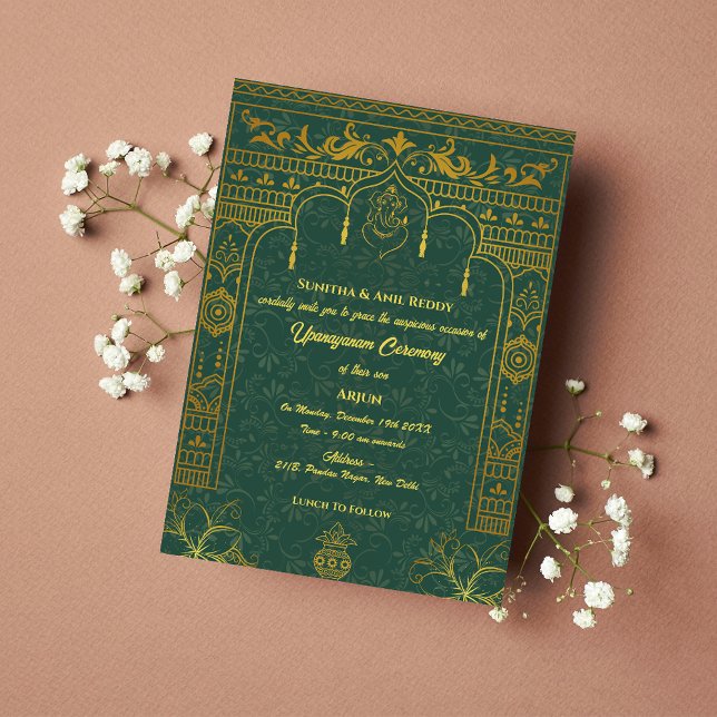 Invitation Upanayanam aka Hindu Holy Thread Janeu Cérémonie (Créateur téléchargé)