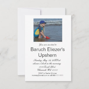 Invitation Upshernish Upshern Upsherin