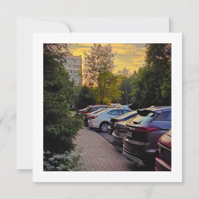 Invitation Urbaine Lueur du Soir – Personnalisable (Devant)